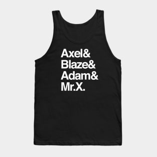 Names & Rage of Beat Em Ups Tank Top